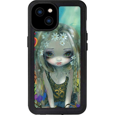 Rainbow Winged Yoga Fairy by Jasmine Becket-Griffith iPhone 15 Plus Waterproof Case